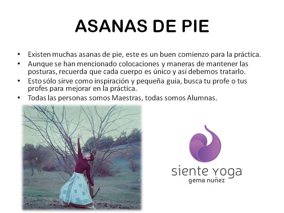 Diapositiva 22 de «Yoga: 5 Asanas de pie fundamentales»