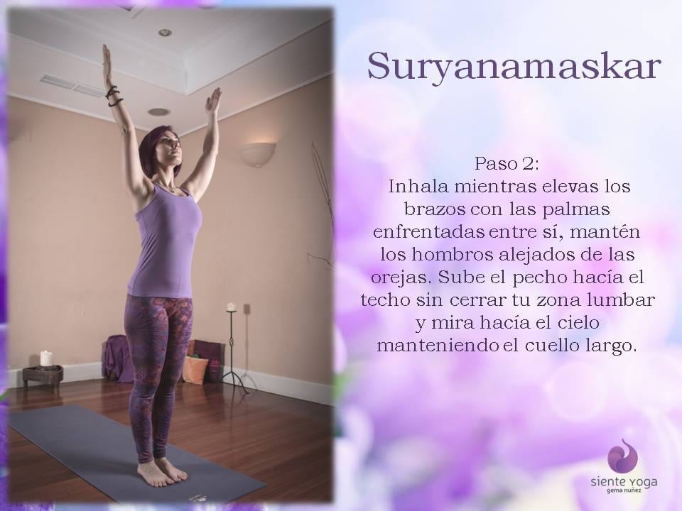 Diapositiva 2 de «Suryanamaskar Saludo al Sol»