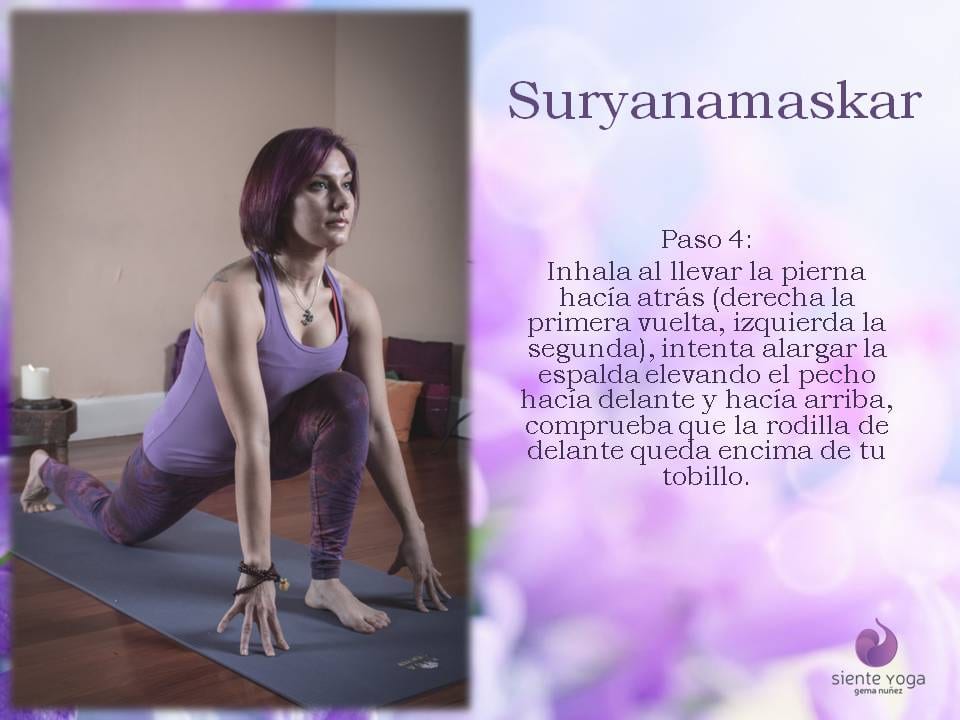 Diapositiva 4 de «Suryanamaskar Saludo al Sol»