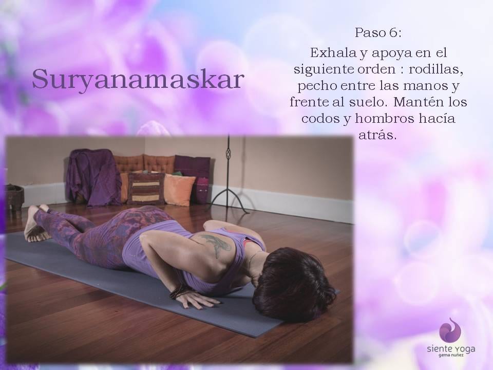 Diapositiva 6 de «Suryanamaskar Saludo al Sol»