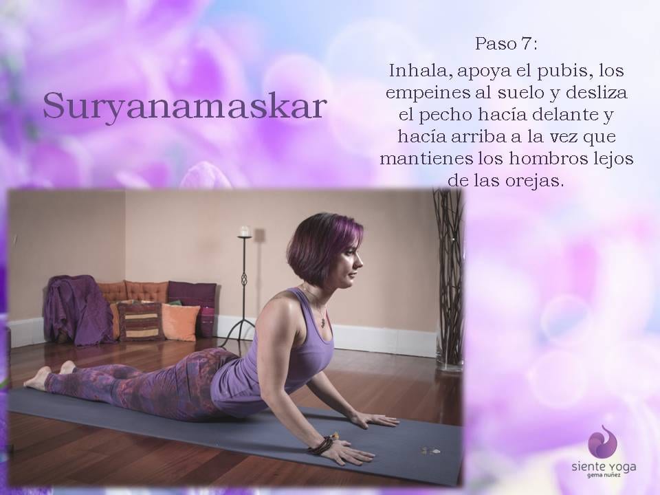 Diapositiva 7 de «Suryanamaskar Saludo al Sol»