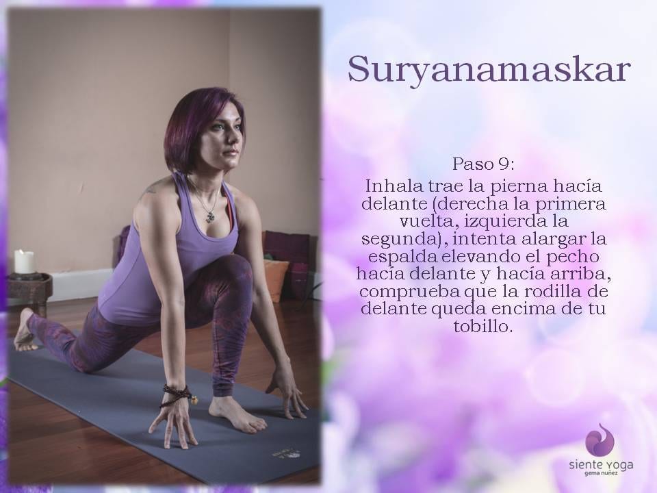 Diapositiva 9 de «Suryanamaskar Saludo al Sol»