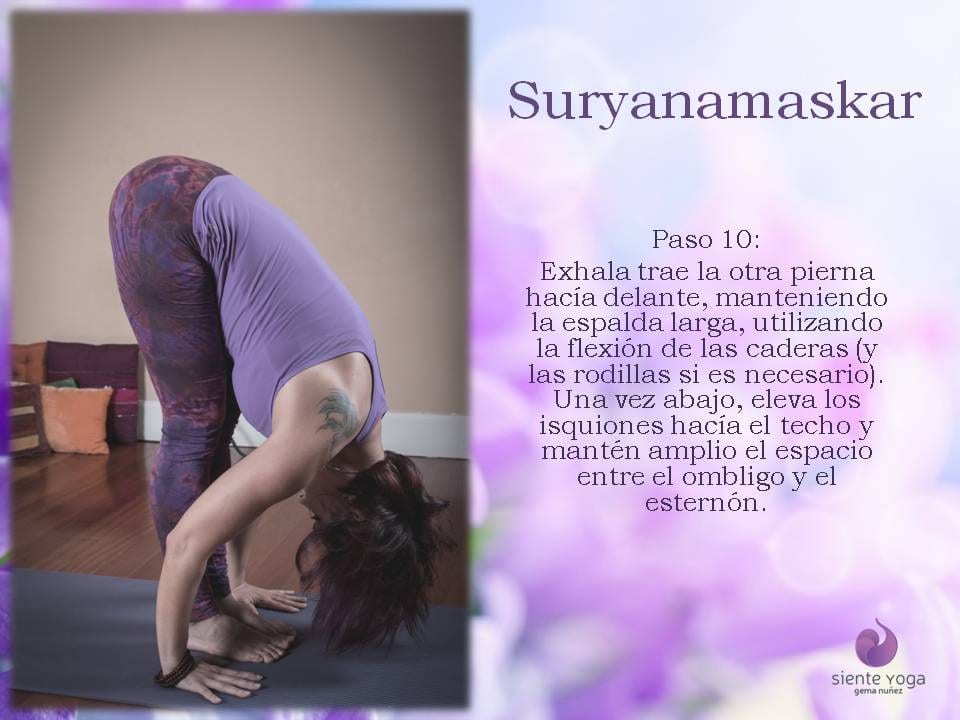 Diapositiva 10 de «Suryanamaskar Saludo al Sol»