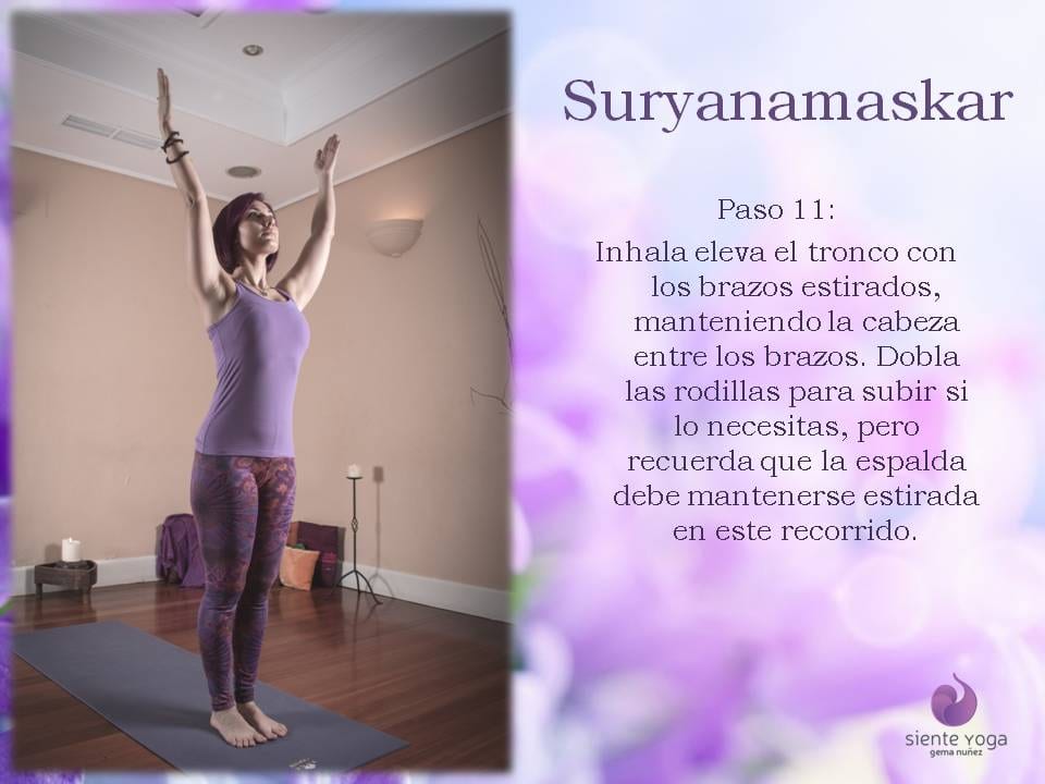 Diapositiva 11 de «Suryanamaskar Saludo al Sol»