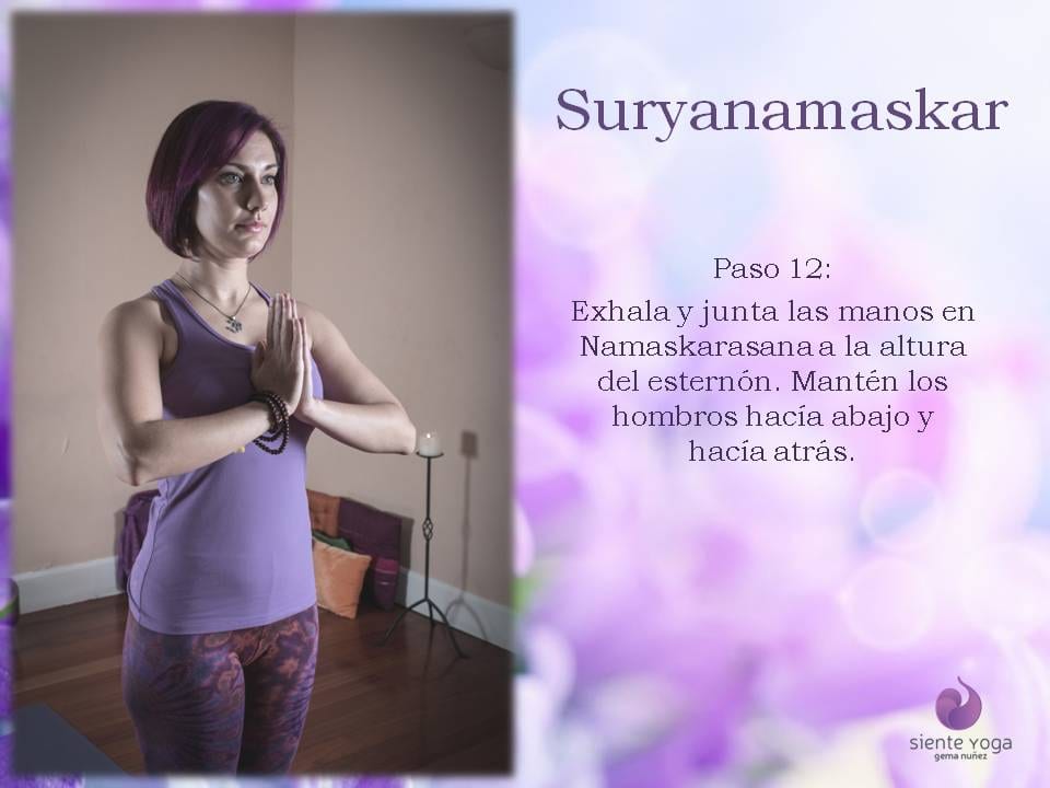 Diapositiva 12 de «Suryanamaskar Saludo al Sol»